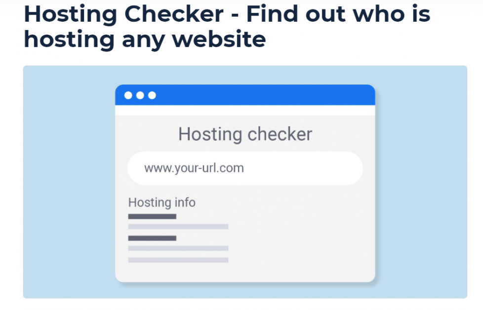 Web Hosting Info Checker